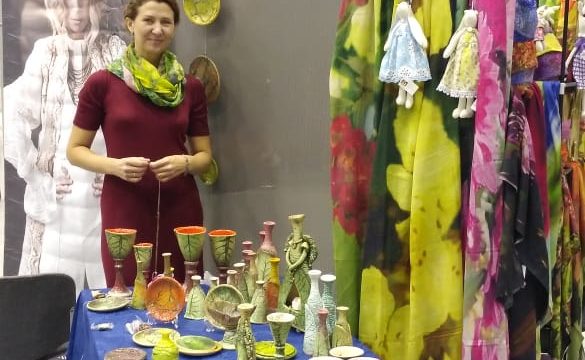 Мастерская «Колмогор» была представлена на 1-м Международном форуме выставке “Руками женщины” в г. Страсбург