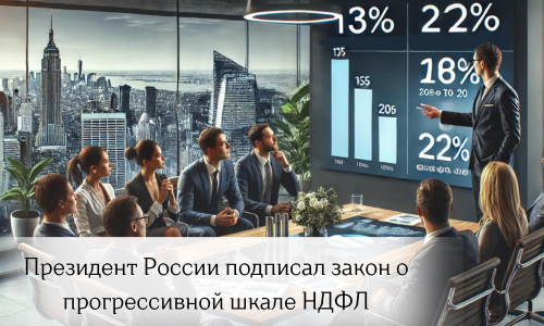The President of Russia signed the law on the progressive scale of personal income tax